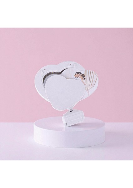 Kristal Çerçeveli Işıklı Gizli Fotoğraflı Ayna | Yelkovanstudio modelleri