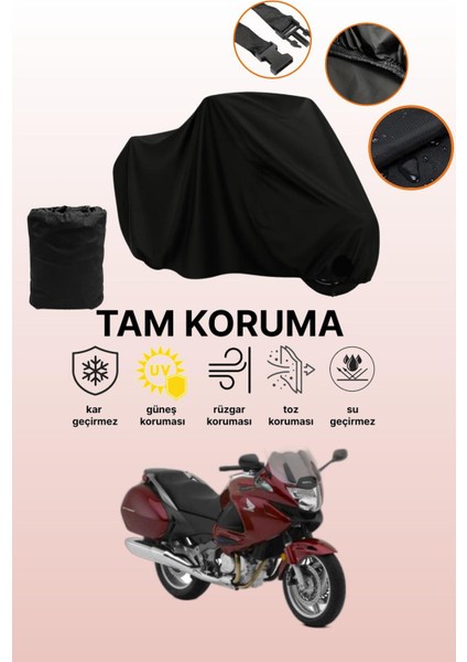 Siyah Honda Nt 700 V Deauville Abs Uyumlu Motor Branda, Koruyucu Örtü, Motosiklet Brandası