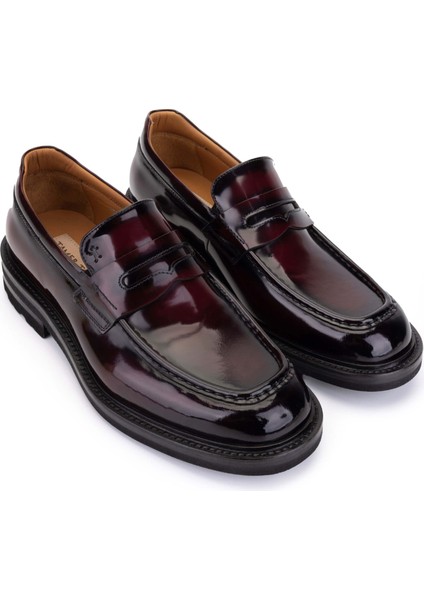 Erkek Hakiki Deri Bordo Klasik Ayakkabı 1016 289A Erk Ayk SK25-26 Bordo Acma fiyatları