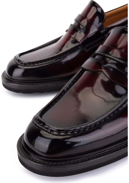 Erkek Hakiki Deri Bordo Klasik Ayakkabı 1016 289A Erk Ayk SK25-26 Bordo Acma fırsatları