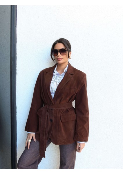 Süet Bağlamalı Ceket fırsatları