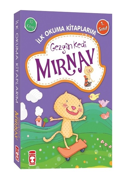 Gezgin Kedi Mırnav Ilk Okuma Kitaplarım Set (10 Kitap)