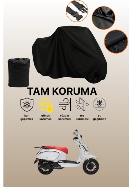 Siyah Rks Dark Blue 50 Uyumlu Motor Branda, Koruyucu Örtü, Motosiklet Brandası