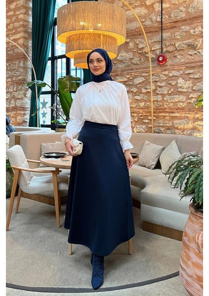 Kadın Bağlamalı A Form Tesettür Etek RY075