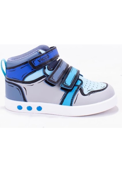 Dali Saks Gri Işıklı Erkek Çocuk Spor Bot