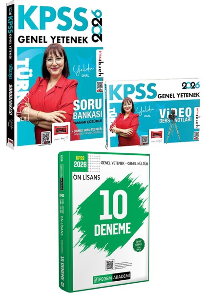 2026 Kpss Türkçe Soru Bankası Video Ders Notları - 2026 Kpss Ön Lisans Çözümlü 10 Deneme