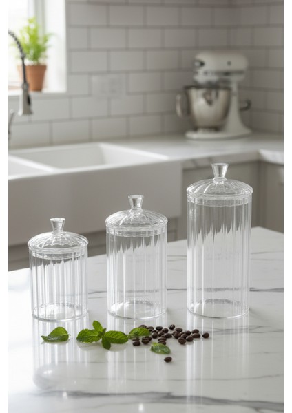 Averna Cam Saklama Kabı 3’lü Set – Çay Kahve Bakliyat Kavanozu Takımı 350 ML-500 ML-750 ml fırsatları