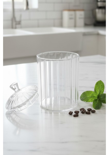 Averna Cam Saklama Kabı 3’lü Set – Çay Kahve Bakliyat Kavanozu Takımı 350 ML-500 ML-750 ml