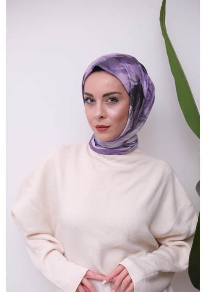 Renkli Karma Desen Dijital Soft Eşarp