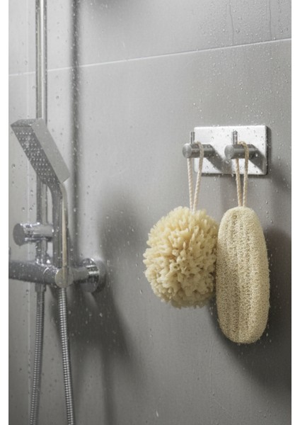 3'lü Paslanmaz Çelik Yapışkanlı Havlu Askılığı ve Tuvalet Kağıtlığı | Delmeden Montaj Neme Dayanıklı indirimleri