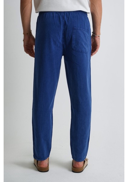 Erkek Büyük Beden %100 Pamuk Keten Görünümlü Pantolon E206-3 fırsatları