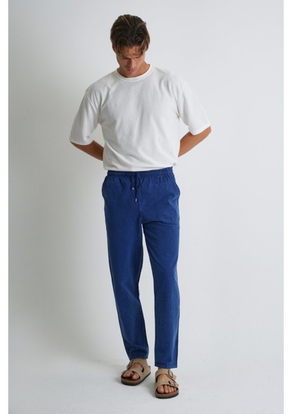 Erkek Büyük Beden %100 Pamuk Keten Görünümlü Pantolon E206-3 indirimleri