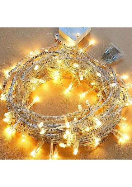 10M 100 LED Boncuk Lamba (Gün Işığı) - 8 Fonksiyonlu