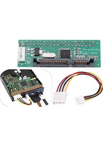 4854 3.5 Ide Sata 22-40 Pin Çevirici Dönüştürücü Adaptör Hard Disk HDD DVD