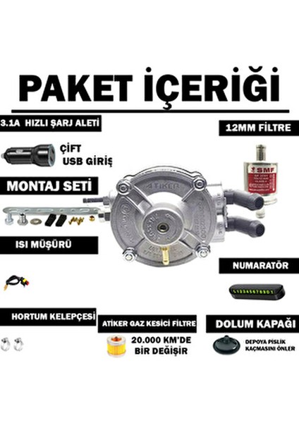 Regülatör SR07 110 Kw Kolay Montaj ve Yakıt Verimliliği Sağlayan LPG Parçası modelleri