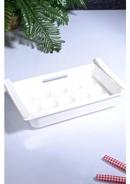 Eggo Pratik Geçmeli Mandallı Raf Yumurtalık 15'li Dolap Içi Yumurta Saklama Kutusu modelleri