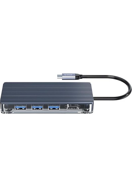 6 Portlu USB 3.0 100W RJ45 1000MBPS HDMI Çoklayıcı Hub Gri indirimleri