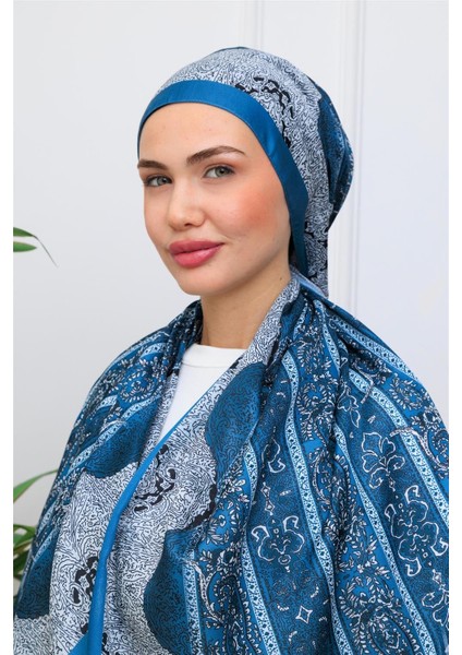 Zarif Paisley Desenli Dijital Soft Şal