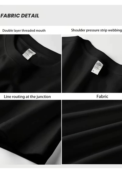 Aıcg Ön Arka Baskılı Bisiklet Yaka Kadın Oversize Bisiklet Yaka T-Shirt - Siyah modelleri