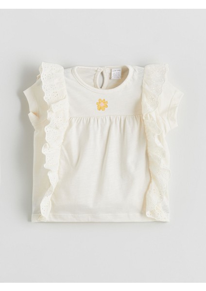 Yeni Sezon Çiçekli Kız Bebek Tişört ve Tayt 2'li fiyatları