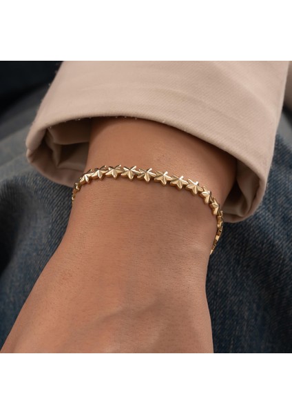 Yıldız Model 14 Ayar Altın Bileklik modelleri