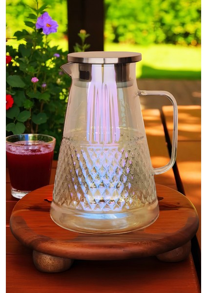 Diamora Elmas Desenli Cam Sürahi 1800 ml modelleri