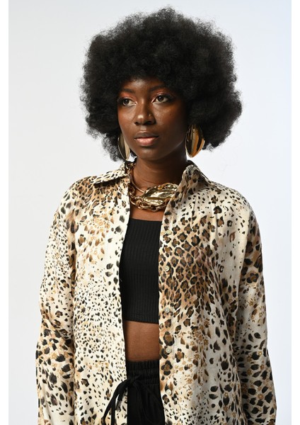 Kadın Leopar Desen Gömlek fiyatları