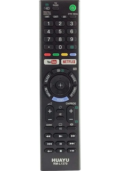 LCD LED Kumanda Sony RM-L1370 Youtube Netflix Tuşlu