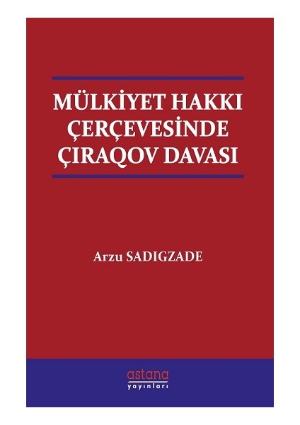 Mülkiyet Hakkı Çerçevesinde Çıraqov Davası