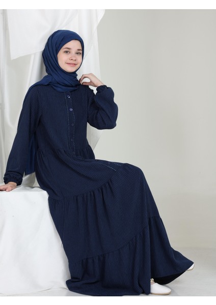 Elara Kız Çocuk Kadife Elbise Lacivert fırsatları