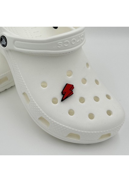 Terlik Süsü ve Aksesuarı , Çanta Süsü – Renkli Jibbitz 3D Kabartmalı Şimşek Görselli Figür Aksesuarı fiyatları