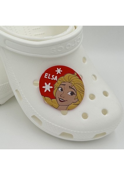 Terlik Süsü ve Aksesuarı , Çanta Süsü – Renkli Jibbitz Dev Boy 3D Kabartma Forzn Elsa Figür Aksesuar