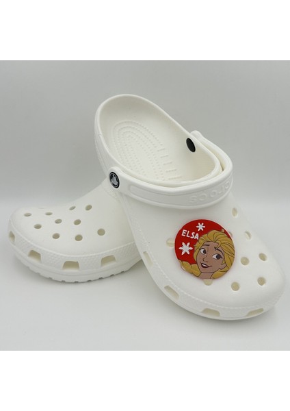 Terlik Süsü ve Aksesuarı , Çanta Süsü – Renkli Jibbitz Dev Boy 3D Kabartma Forzn Elsa Figür Aksesuar fiyatları