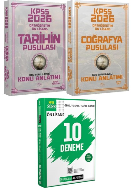 2026 Kpss Ortaöğretim Ön Lisans Tarihin Coğrafya Pusulası Konu - 2026 Kpss Ön Lisans Çözümlü 10 Deneme