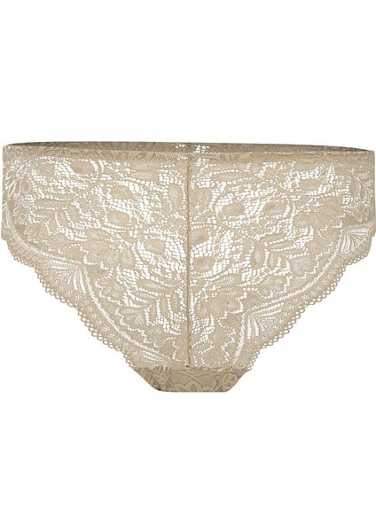 Dantelli Dekolte Sütyen Külot Takım Push Up, 2451 Taş Rengi