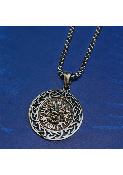 El Işçiliği 925 Ayar Gümüş Erkek Kolye