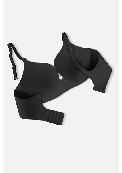 Lazer Kesim Dikişsiz Push Up Sütyen - 2820 - Siyah fiyatları