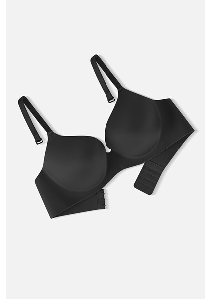 Lazer Kesim Dikişsiz Push Up Sütyen - 2820 - Siyah modelleri
