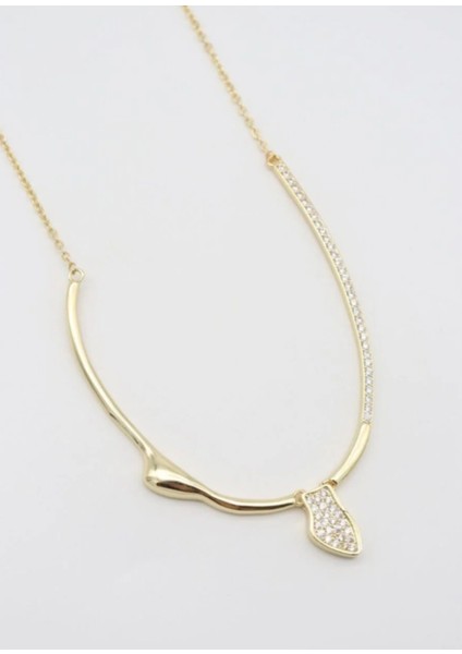 Shield 14 K Xuping Zirkon Kolye