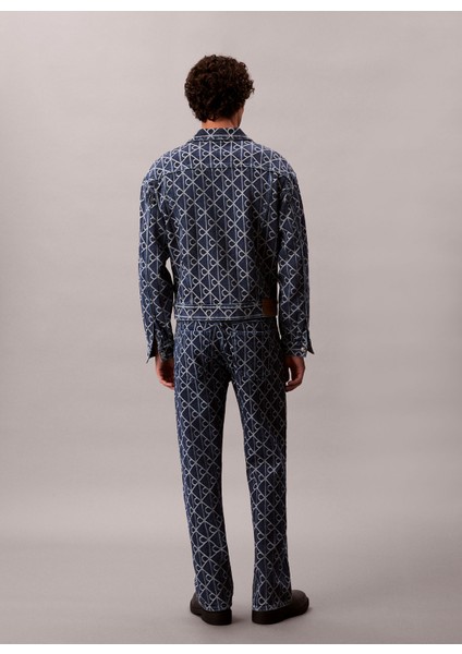 Indigo Erkek Denim Ceket LV04RD767G0RM 90S Indıgo Emblem Jac indirimleri