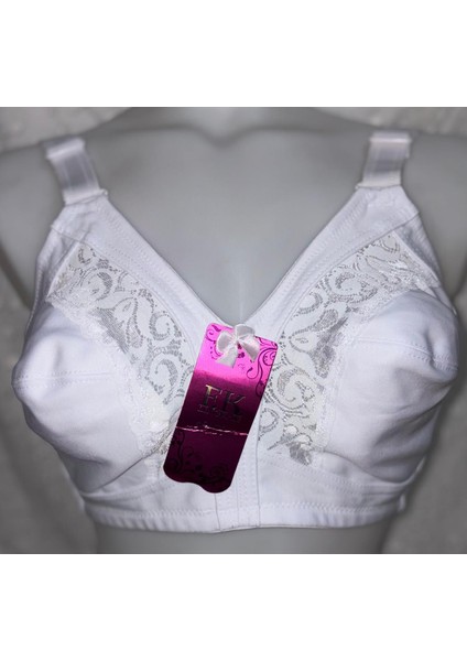 Toparlacı Desenli Beyaz Sütyen
