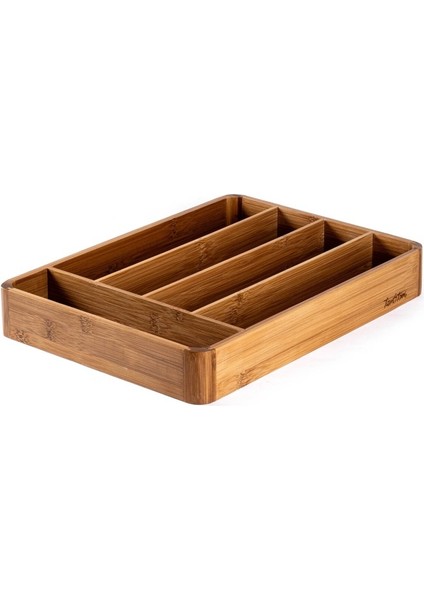 Bambu Çekmece Içi Çatal Kaşık Bıçak Tepsisi 35.5cm