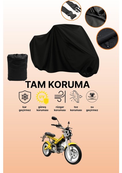 Siyah Mondial 125 Aggressive Uyumlu Motor Branda, Koruyucu Örtü, Motosiklet Brandası