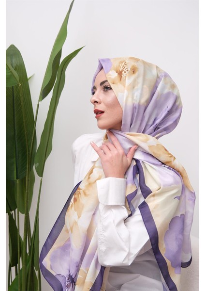 Art Bloom Suluboya Desenli Dijital Soft Şal modelleri