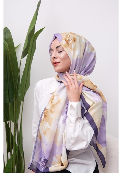 Art Bloom Suluboya Desenli Dijital Soft Şal indirimleri