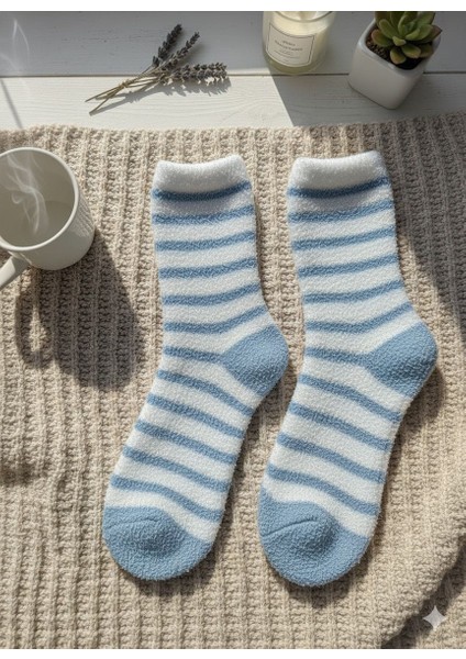 2'li Yumuşak Kokulu Peluş Uyku Çorabı modelleri