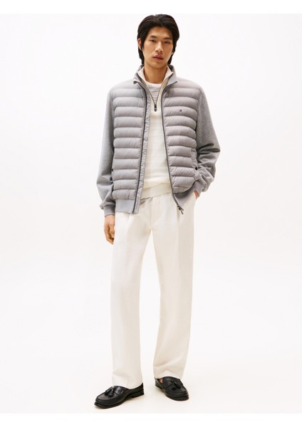 Dik Yaka Gri Erkek Sweatshırt MW0MW37461P91_MIX Medıa Stand Cllr