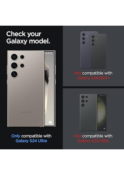 Galaxy S24 Ultra ile Uyumlu Kamera Lens Camı Koruyucu Kolay Kurulum Glas.tr Ez Fit Optik Pro (2 Adet) Black - AGL07425 fiyatları