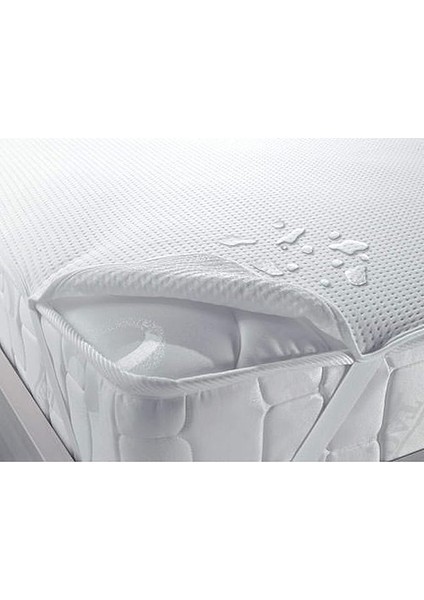 Sıvı Geçirmez DÜZ%100 Polyester Alez, Beyaz, Tek Kişilik (70X140 Cm)