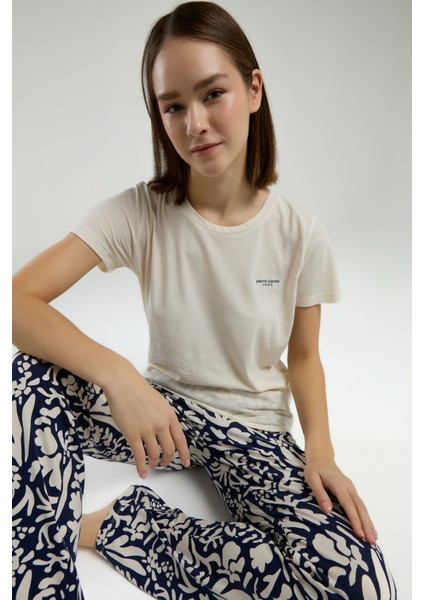 Kadın Süprem Kumaş Kısa Kollu Pijama Takımı fiyatları